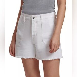 Jen7 Frayed Jean Shorts NWT Sz 18